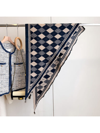 Scarvii - Classic Pattern Knit Wrap Scarf