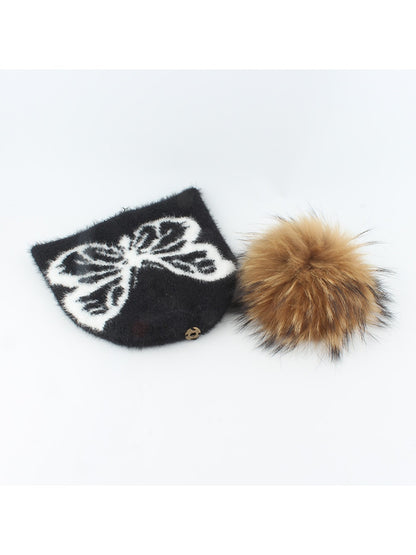Haila - Winter Butterfly Pattern Beanie