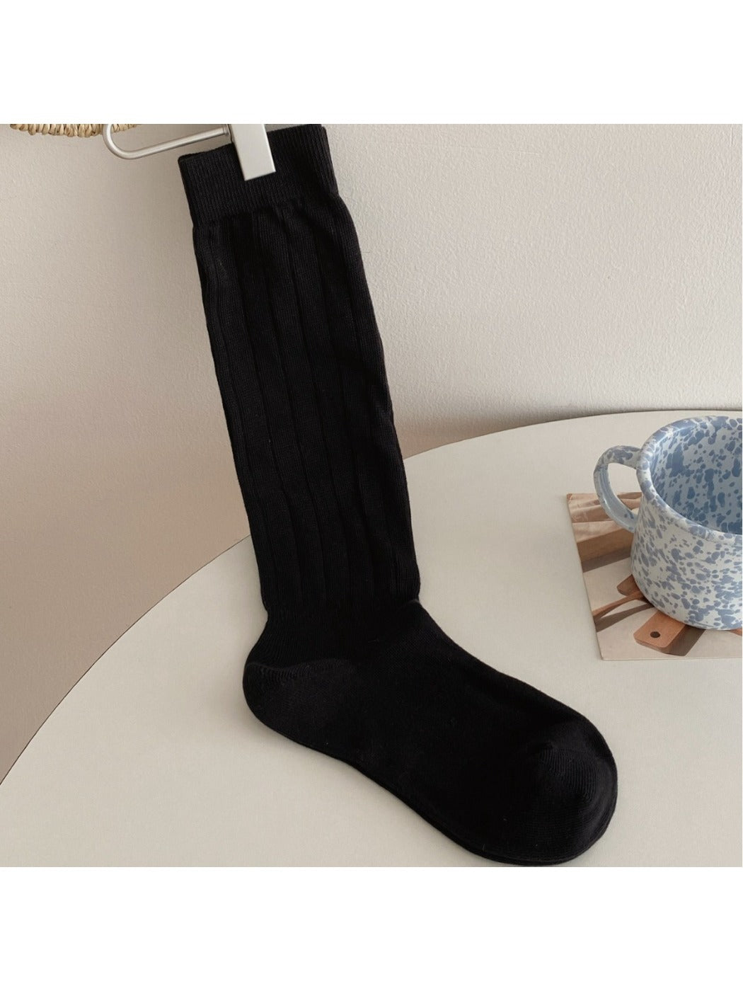 Rufia – Solid Color Long Slouch Socks