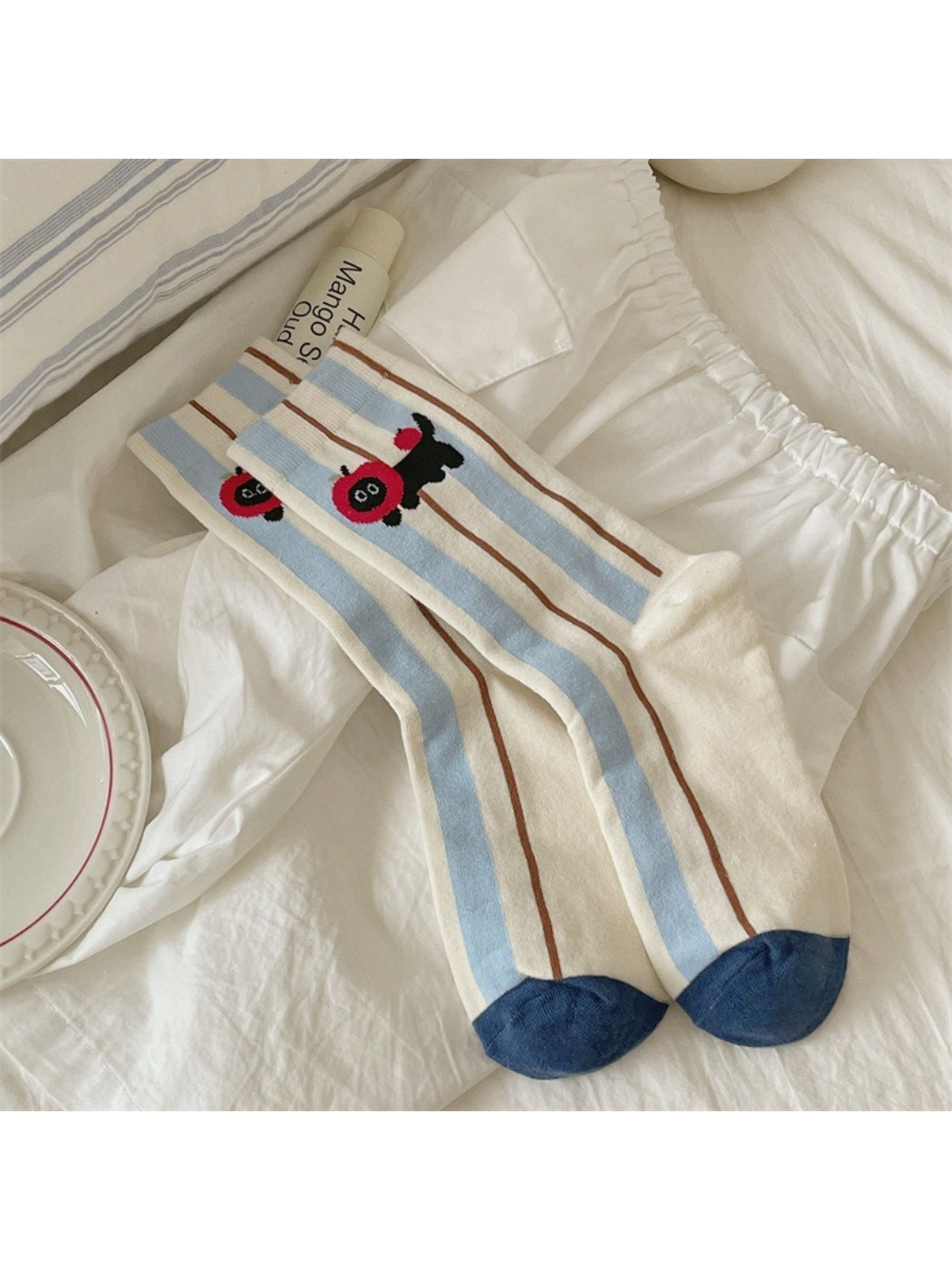 Rufia - Cute Cartoon Cat Crew Socks