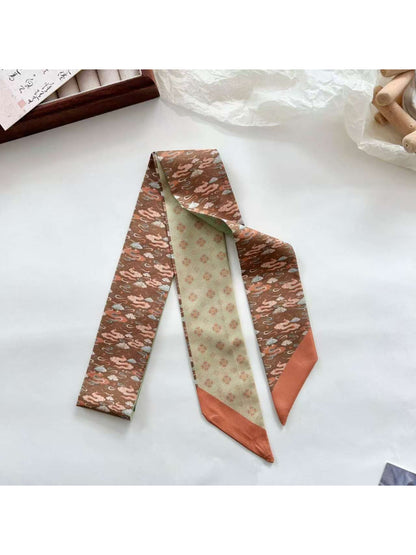 Scarvii Scenic Landscape Pattern Skinny Scarf