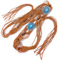 Ethnic Woven Bead Chain Belt