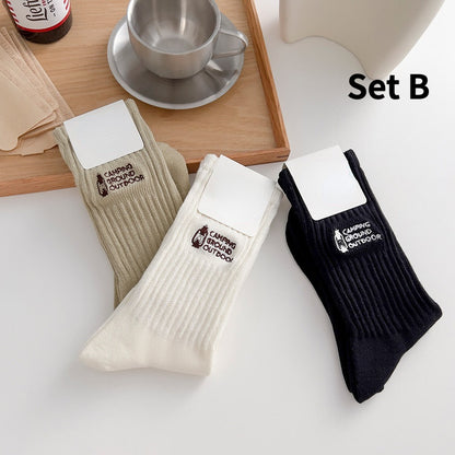 Rufia - 3 Pairs Camping Vintage Socks - product image