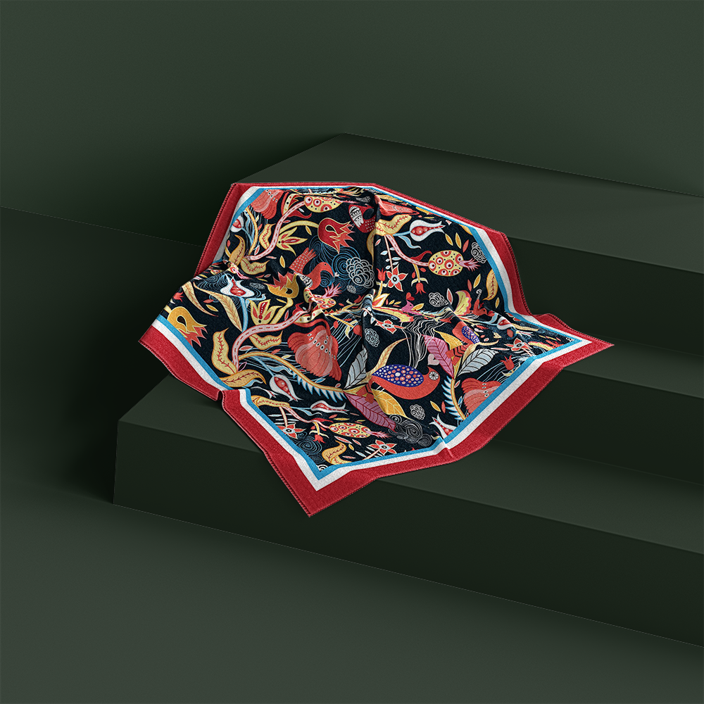 Scarvii - Floral Silk Scarf