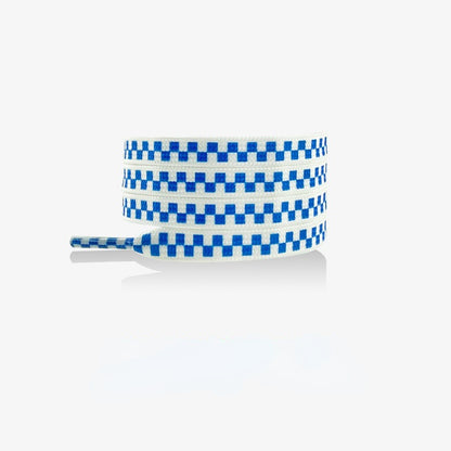 3D Checkerboard Flat Shoelace - Multi Colors Available - Purple, 63 inch - product image