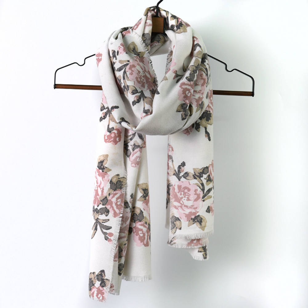 Scarvii - Rose Long Scarf for Winter