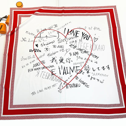 Scarvii - Valentine's Scarf Saying I LOVE U