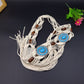 Ethnic Woven Bead Chain Belt