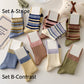 Rufia - 5 Pairs Contrast Stripe Socks