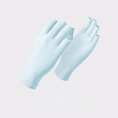Close-up of glove cuff with elastic band detail