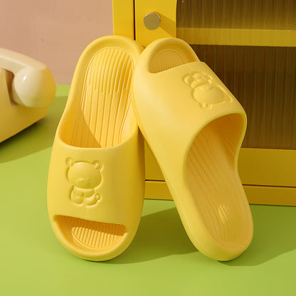 Slipeer Lucky Bear Summer Slippers displayed with packaging box
