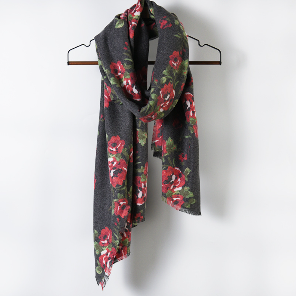 Scarvii - Rose Long Scarf for Winter