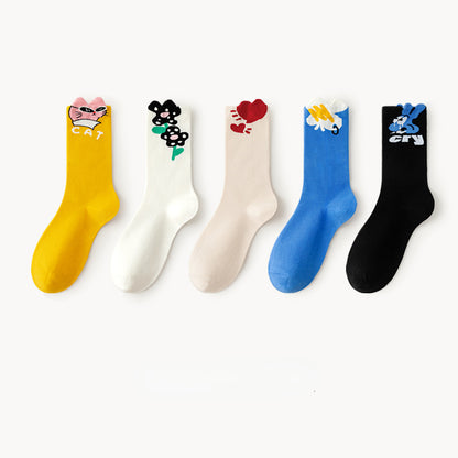 Rufia - 5 Pairs Cute Socks - Default Title - product image