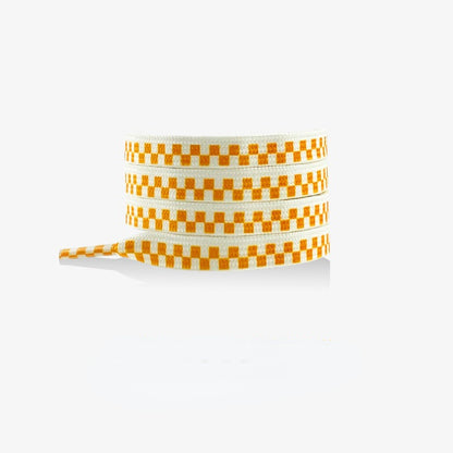3D Checkerboard Flat Shoelace - Multi Colors Available - Dark Green, 55 inch - product image