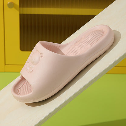 Side angle of Slipeer Lucky Bear Summer Slippers highlighting soft sole