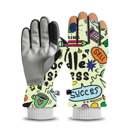 Glove - Graffiti Ski Gloves