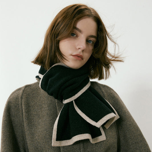 Scarvii - Contrast Knitted Scarf