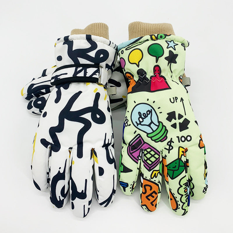 Glove - Graffiti Ski Gloves