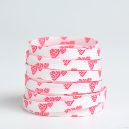 Shoeya - Heart Print Colorful Shoe Laces - product image