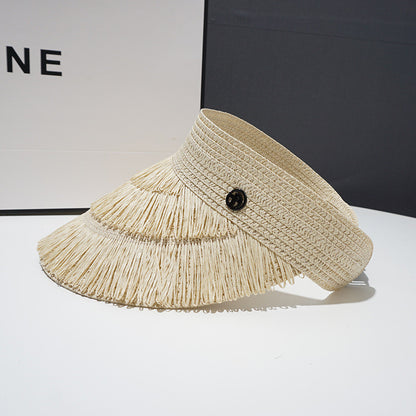 Close-up of Haila hat's adjustable buckle and stitching details