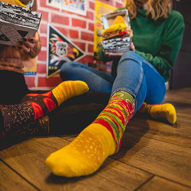 Foodie - Hamburger Socks 3 Pairs