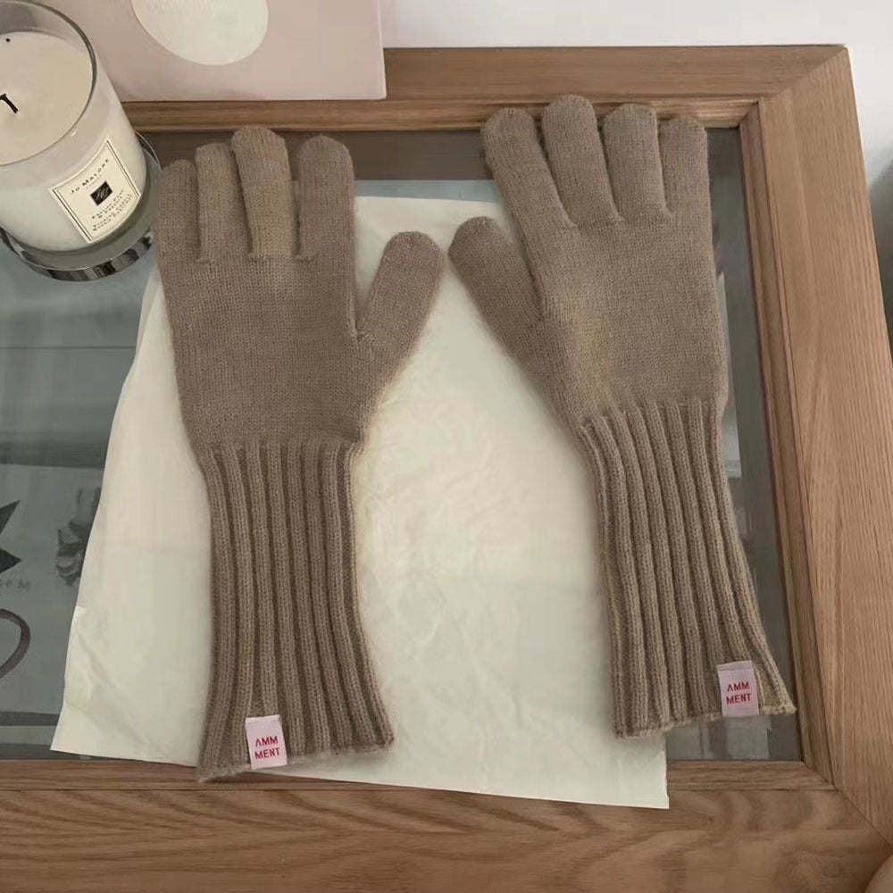 Gloving - Winter Knitted Gloves with Sleeves