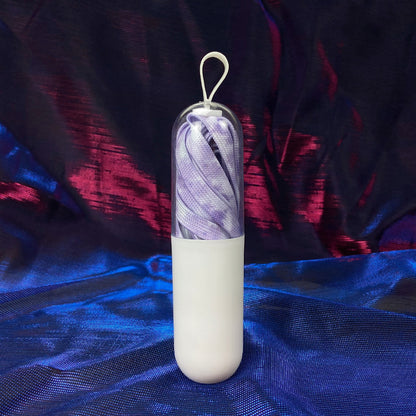 Tie Dye Colorful Shoe Laces, length 55 in purple