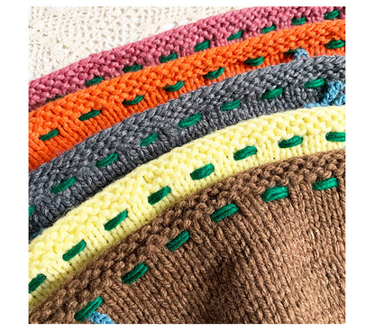 Close-up of Scarvii crochet cute hairband showing detailed stitching
