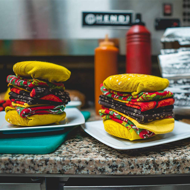 Foodie - Hamburger Socks 3 Pairs