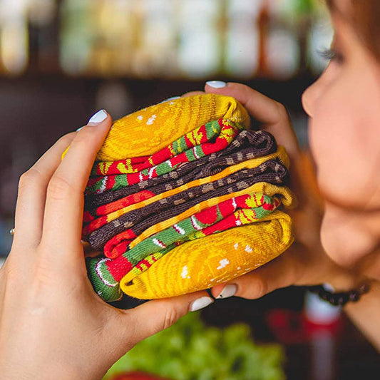 Foodie - Hamburger Socks 3 Pairs