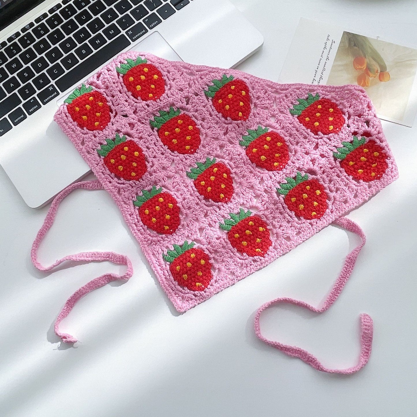 Handmade Woven Strawberry Hairband