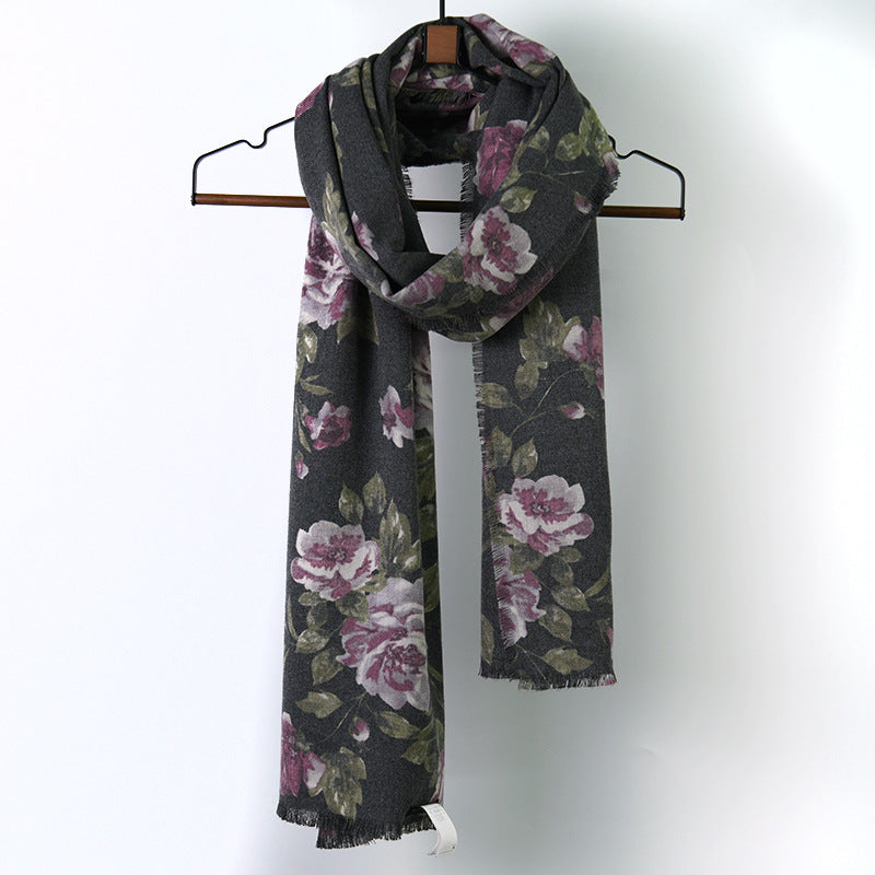 Scarvii - Rose Long Scarf for Winter