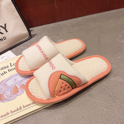 Slipeer - Linen Fruit Indoor Slippers