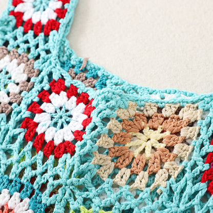 Cosbai Bohemian vintage crochet bag displayed on white background