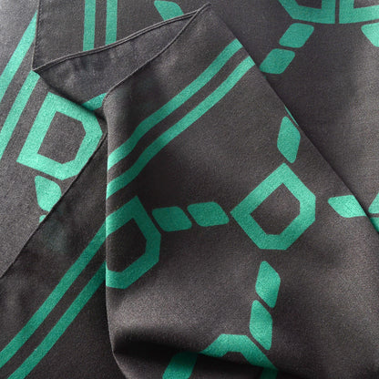 Scarvii Letter D long scarf wrapped around neck with ends hanging