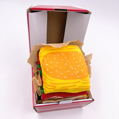 Foodie - Hamburger Socks 3 Pairs image 4