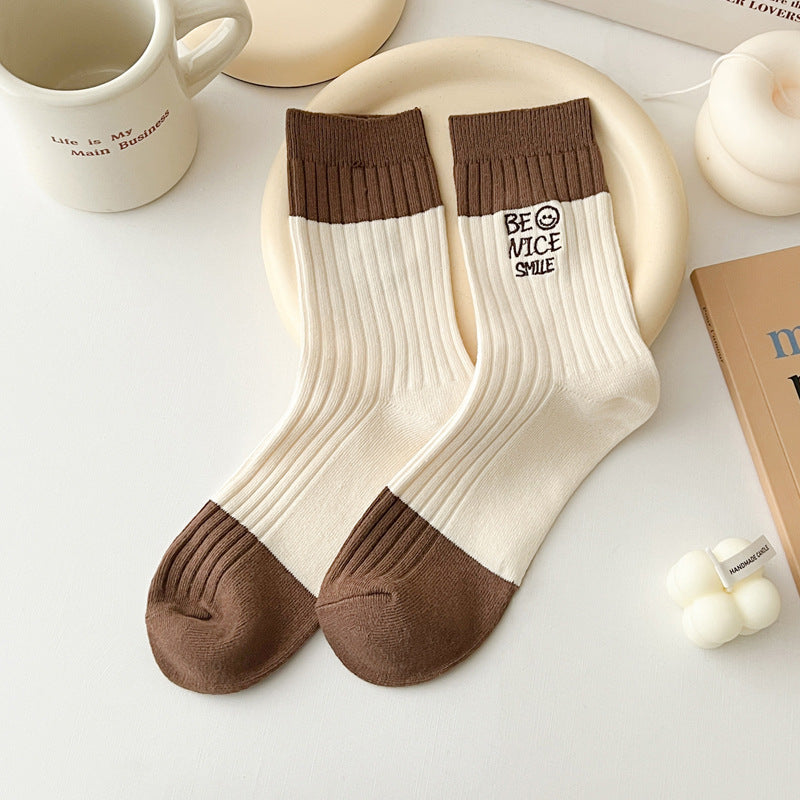 Rumia - 5pairs Smile Face Socks