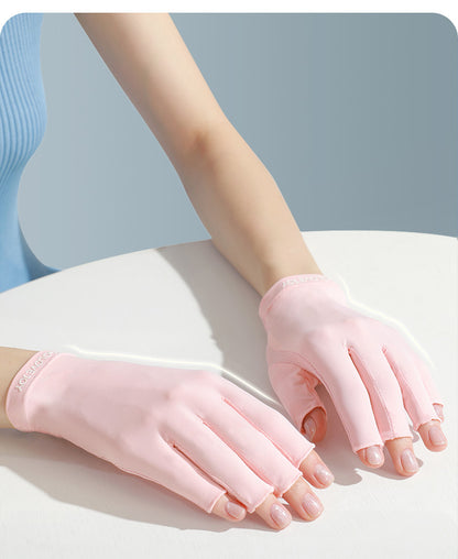 Gloves stretched out to show flexibility and fit
