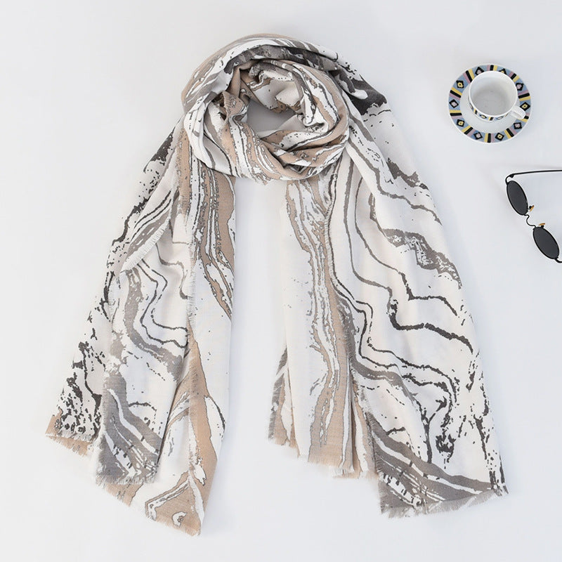 Scarvii - Marble Long Scarf