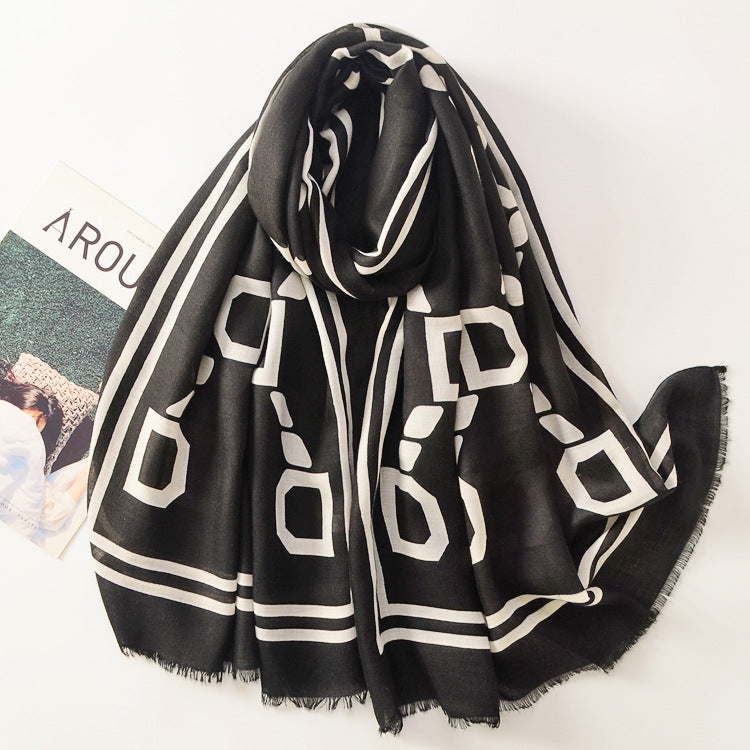 Scarvii - Letter D Long Scarf