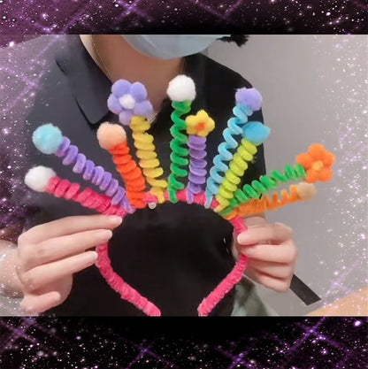 Kaca headband styled with casual outfit, emphasizing playful and festive look