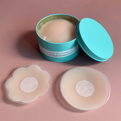 Pack of reusable gel pasties in various skin tones displayed on a white background