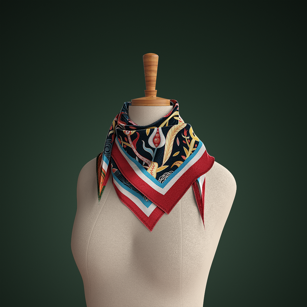 Scarvii - Floral Silk Scarf