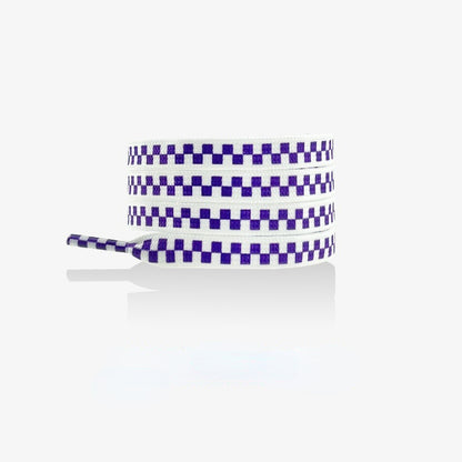 3D Checkerboard Flat Shoelace - Multi Colors Available - Pink, 63 inch - product image