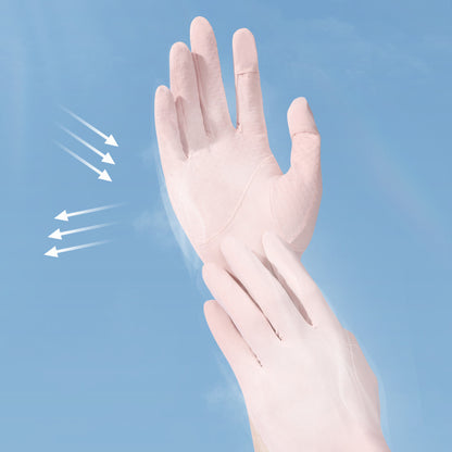 Close-up of the breathable fabric texture on Classic Sunscreen Summer Gloves